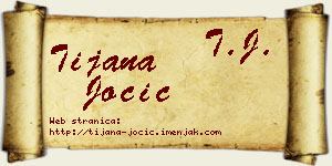 Tijana Jocić vizit kartica